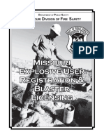 Explosive User Blaster Licensing Booklet