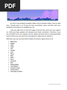 So This Is Manual About Lewd Dew Valley Mod On StarDew Valley