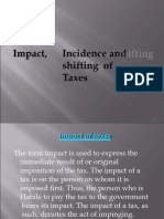 Impact, Incidence and Shifting of Taxes
