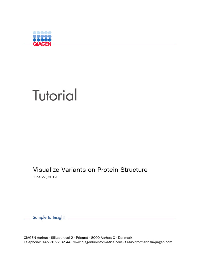 Visualizing Protein Variants Tutorial | PDF | Life Sciences | Biology