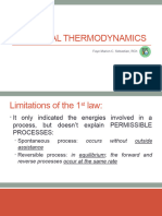 5.0 Chemical Thermodynamics