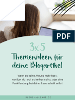 Blogchallenge - De-3x5 Themenideen Fuer Deine Blogartikel