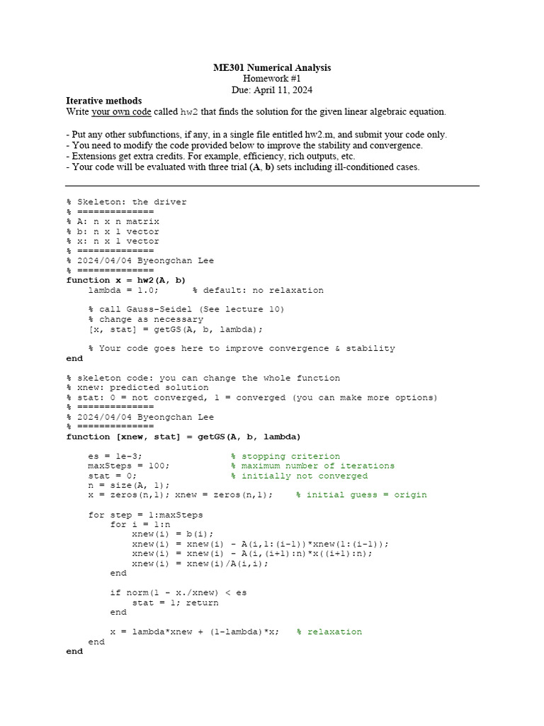 Numerical hw2 | PDF | Technology & Engineering