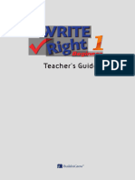Write Right Beginner 1 - Teacher's Guide