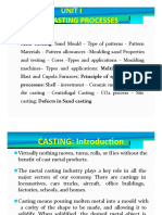 UNIT I MP Metal Casting Processes. - Students