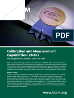 Calibration and Measurement Capabilities (CMCS) : The Tangible Outcomes of The Cipm Mra