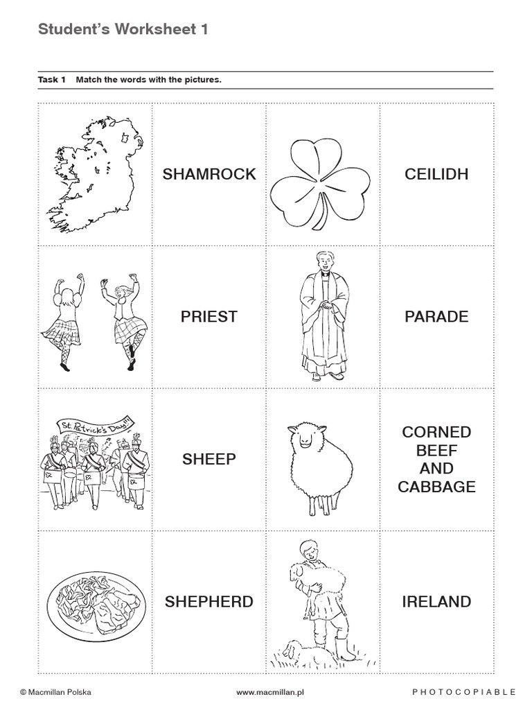 Irish Culture Student Worksheet | PDF | Saint Patrick | Ireland