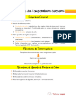 2- Alterações da Temperatura Corporal