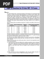 Super 30 Questions For CA Inter MAY - 24 Exams