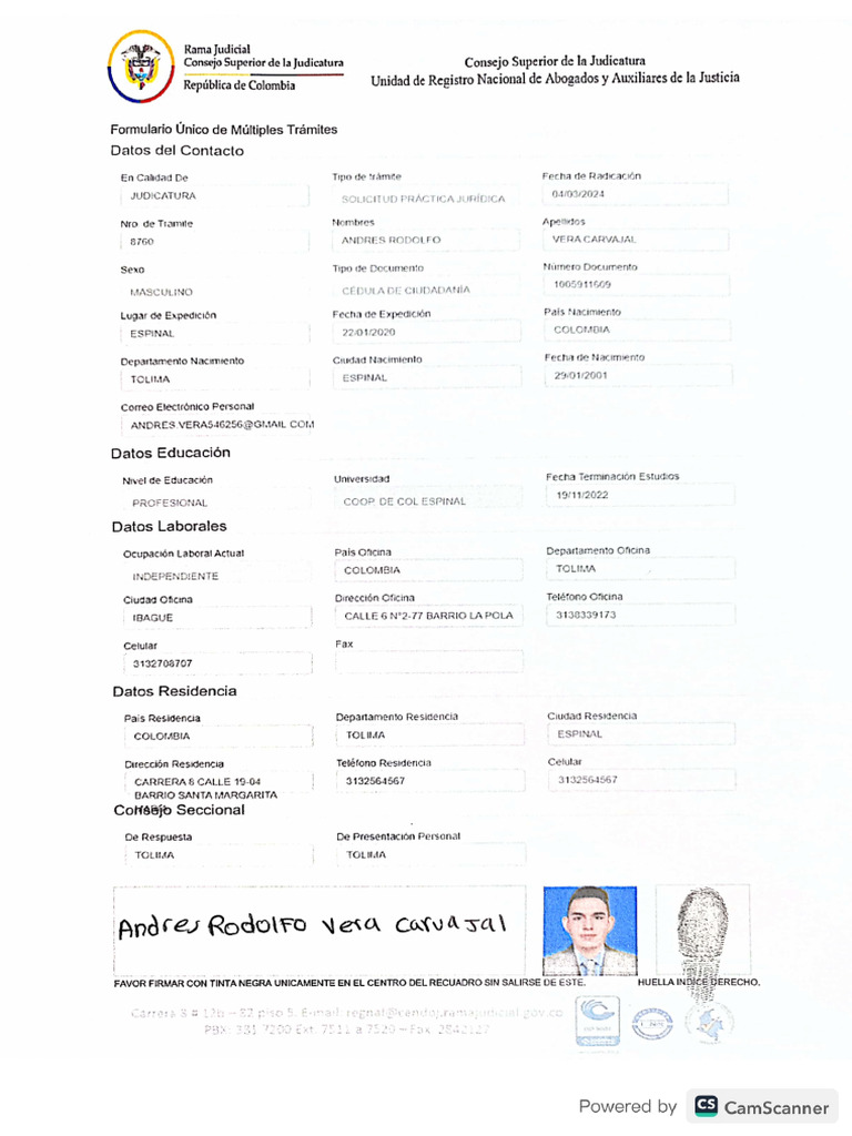 Certificado de Estudios Derecho UCC Espinal | PDF