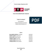 Tarea Académica 1 - Cadena de Suministro de la empresa Homecenters Peruanos S.A.