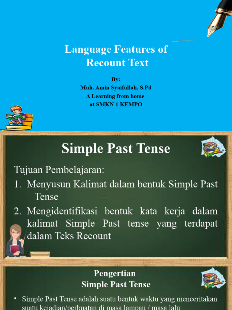 Materi Simple Past Tense | PDF | Grammatical Tense | Linguistic Morphology