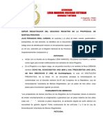 Memorial de Cancelación Anotacion de Inmovilizacion Por Prescripción - Juan Fernando Brol Cordón