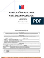 Evaluación ANUAL SALA CUNA MAYOR 2020