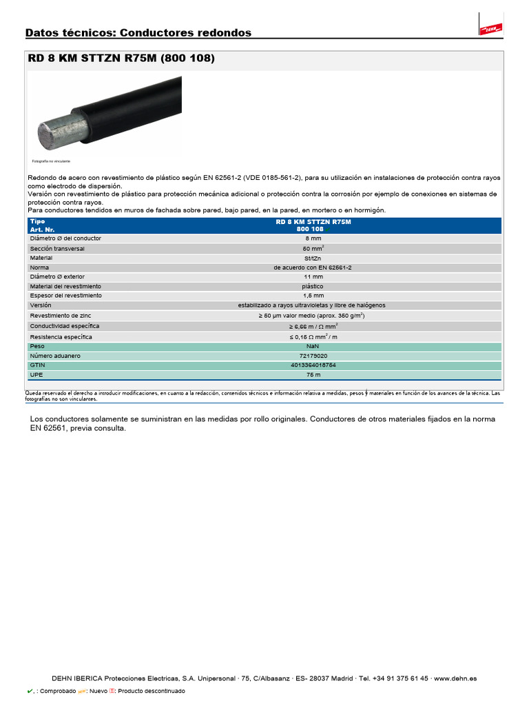 Perfin Redondo Con PVC 800108 | PDF | Revestimiento | Materiales