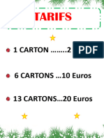 Tarifs Cartons