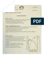 Examen5 Thermodynamique des équilibre