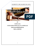 Insolveny and Bankruptcy Code