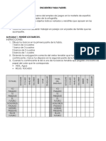 Actividades Español, Encuentro para Padres 2023 - 2024