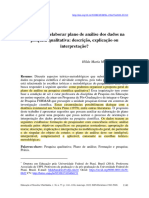 Plano de Análise dos dados na pesquisa qualitativa_ descrição, explicação ou interpretação_Bandeira, 2022