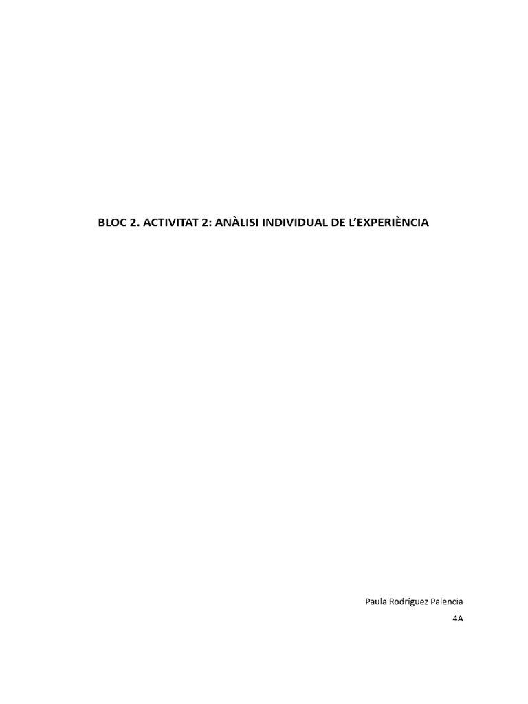 Activitat Individual 2 | PDF