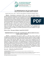 Escoamento Tridimensional de Uma Barragem de Rejeitos - Aplicação em Água Limpa MG