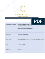 Manufacturing Operations Management Assignment-1 Group 8