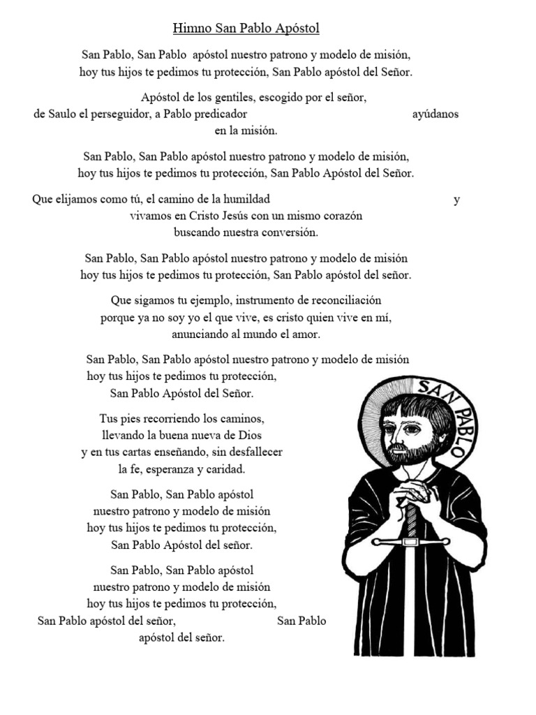 Himno san pablo ap stol pdf