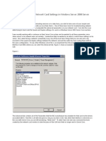 Configuring Advanced Network Card Settings in Windows Server 2008 Server Core