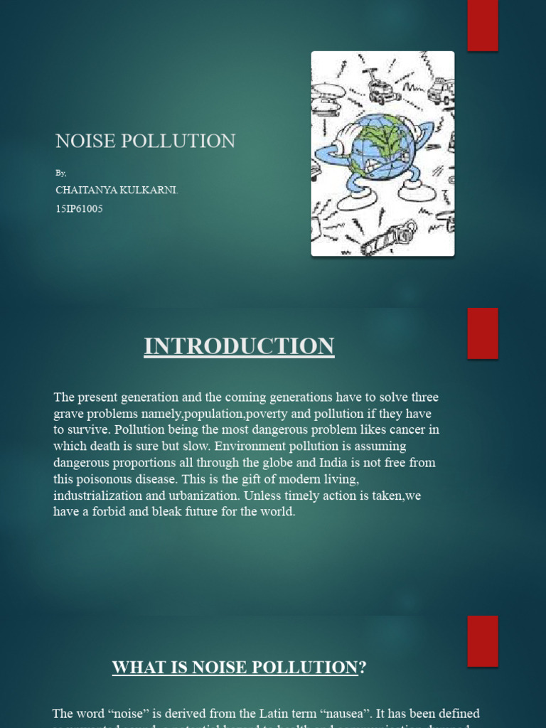 Noise Pollution Pdf Pollution Nuisance