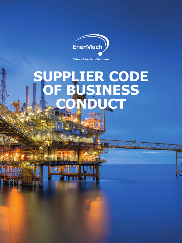 EnerMech-Supplier-COBC_2022 | PDF | Supply Chain | Bribery