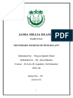 Sources of Islamic Law