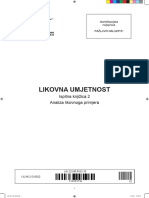 Likovna Umjetnost: Ispitna Knjižica 2 Analiza Likovnoga Primjera