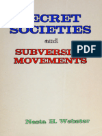 Secret Societes and Subversive Movements, Nesta H. Webster (1924)