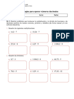 Guía 1 - Multiplicación y División Decimales