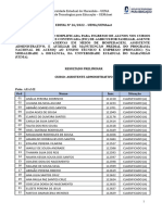 Resultado Preliminar Edital #26.2022 Assistente Administrativo