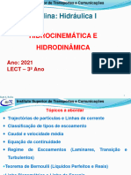 Aula 4, 5 Hidrocinematica & Hidrodinamica