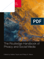 (Routledge Handbooks in Communication Studies) Sabine Trepte, Philipp Masur - The Routledge Handbook of Privacy and Social Media-Routledge (2023)