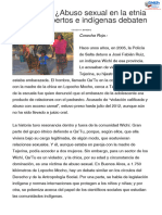 Argentina: ¿Abuso Sexual en La Etnia Wichí? Expertos e Indígenas Debaten