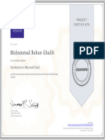 Muhammad Rohan Ghalib: Project Certificate