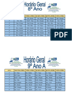 Horário de Aula 2024