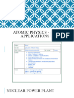 Applications of Atomic Physics