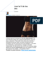 Cómo Marcar La V de Los Abdominales