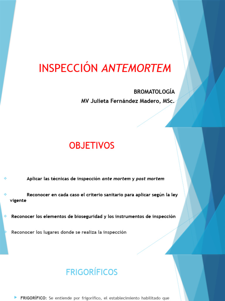 2020inspección Antemortem | PDF | Matadero