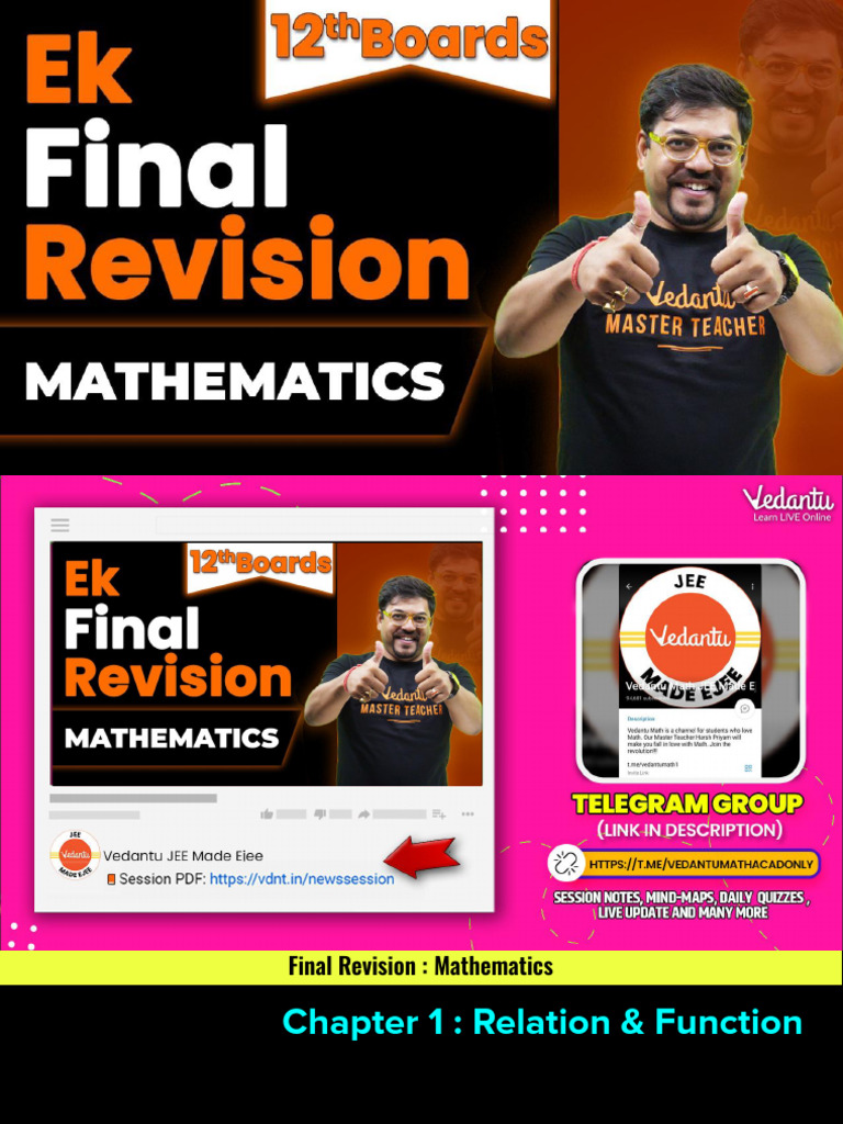 Final Revision: Template | PDF | Function (Mathematics) | Matrix ...