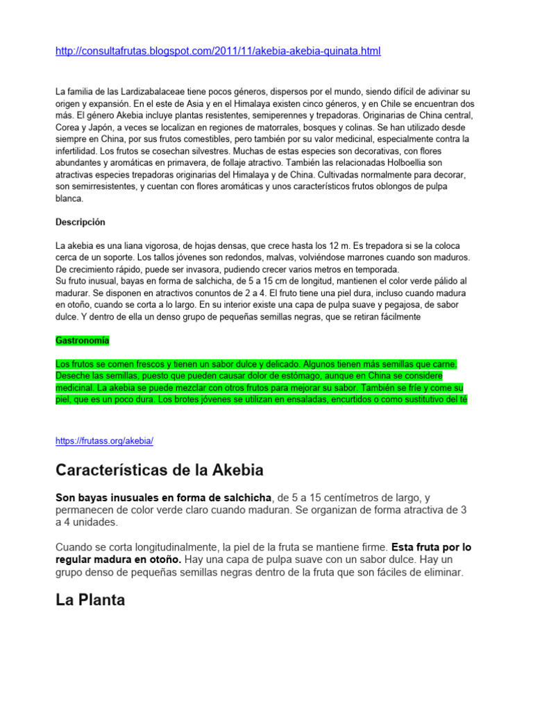Akebia Quinata | PDF | Semilla | Hoja