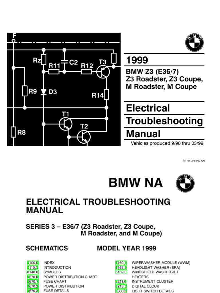 E36 Wiring Diagram BMW | PDF