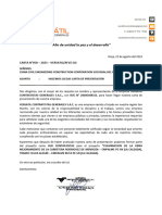 CARTA N°058_PRESENTACION DE VERSATIL