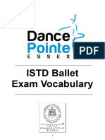 ISTD exam vocabulary 