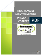 CGG-SGI-PG009 PROGRAMA DE MANTENIMIENTO PREVENTIVO Y CORRECTIVO